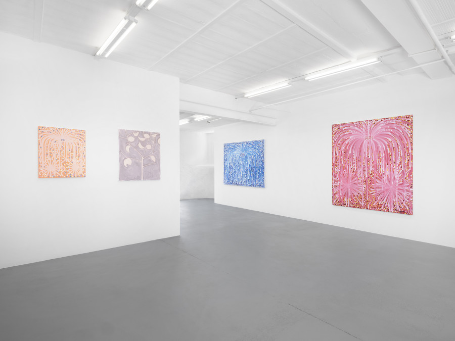 Hugo Capron: Garden Party, Exhibition view, 2023, galerie lange + pult, photo: Julien Gremaud