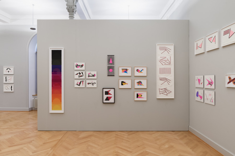 Geta Brătescu, Installationsansicht Kunstmuseum St.Gallen, Photo: Sebastian Stadler
