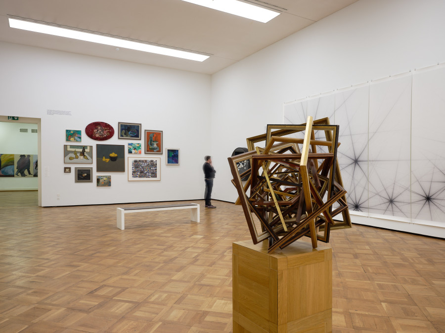 Exhibition view, City-Country-River, Gustav Stettler in Dialogue With The Collection, Kunstmuseum Thun, 2024.