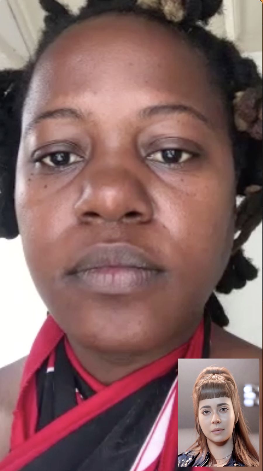 Nicola Genovese in collaboration with Thembeka Sincuba, Desireless (Allison), screenshot from three-channel video installation, 2023.