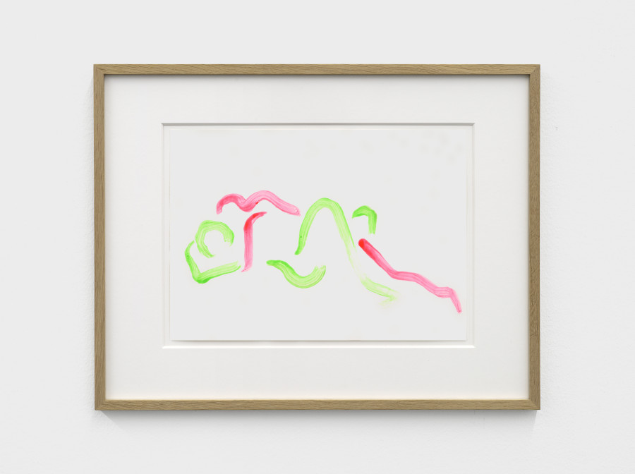 Markus Raetz, Untitled, April 1980, Paste paint with luminous pigment on paper, 34.3 x 44.3 x 2 cm. Photo: Cedric Mussano