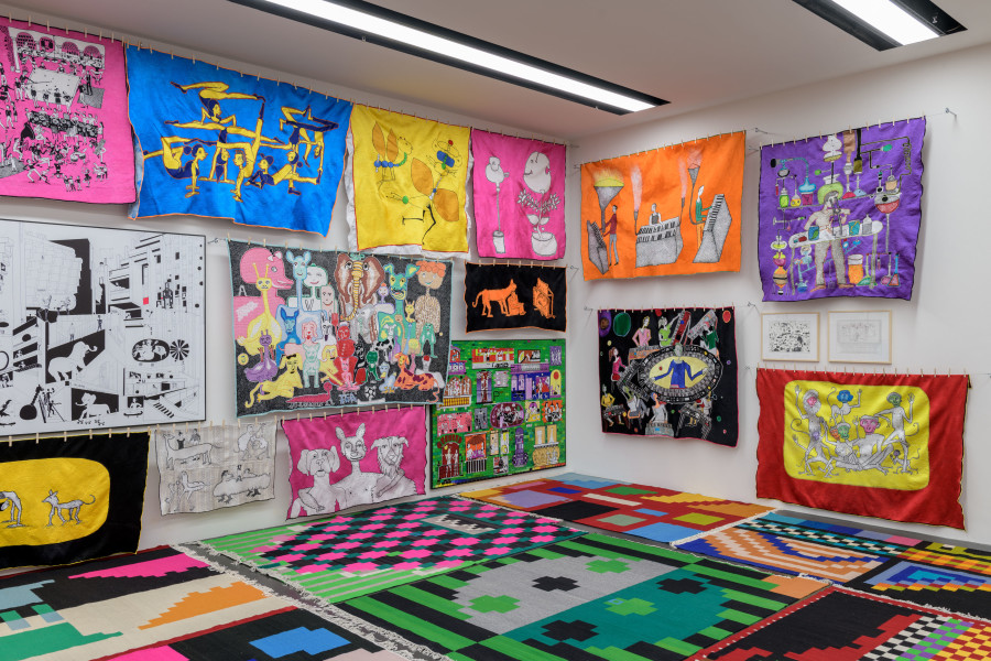 Ausstellungsansicht Jakup Ferri. we, we or me, Kunstmuseum Luzern, 2023. Foto: Marc Latzel