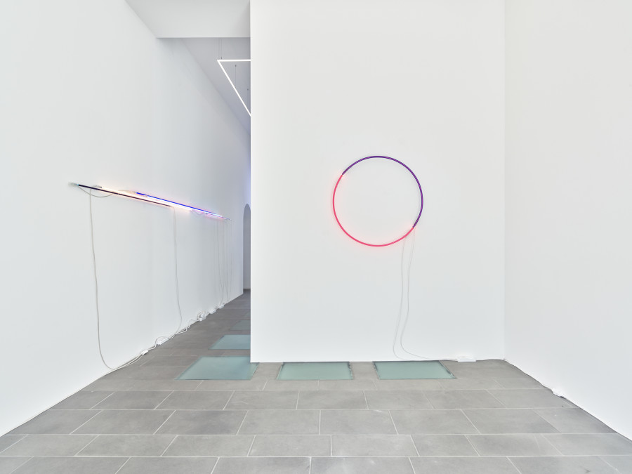 Exhibition view, Christian Herdeg & Beat Zoderer, Double Treat, galerie lange + pult, Zürich, 2025. Photo credit: Felix Jungo