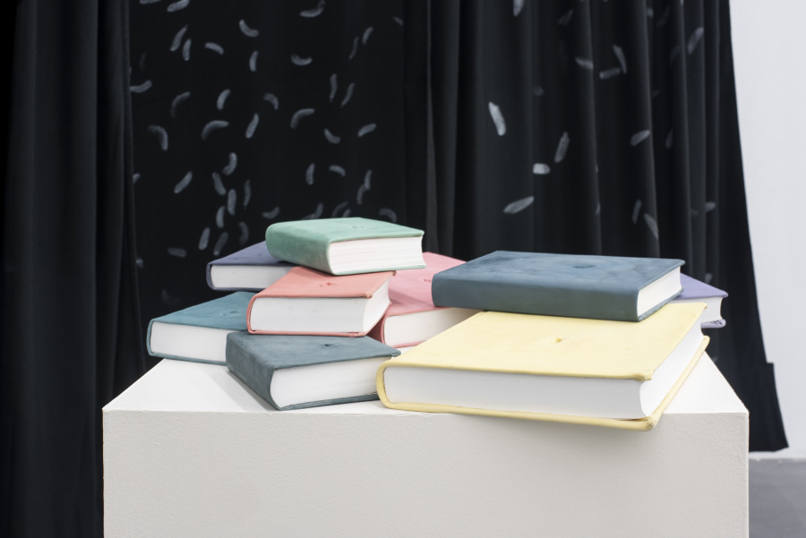 Alan Sierra, El libro vacío (The Hollow Book), 2023 Installation view EL GRAN GRITO, Graduation Exhibition Bachelor and Master Institute Art Gender Nature HGK Basel FHNW, Kunsthaus Baselland, 2023, photo: Christian Knörr