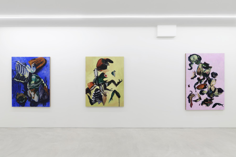 Installation view, Emma McMillan, HARUSPEX, Galerie Philippzollinger, 2024.