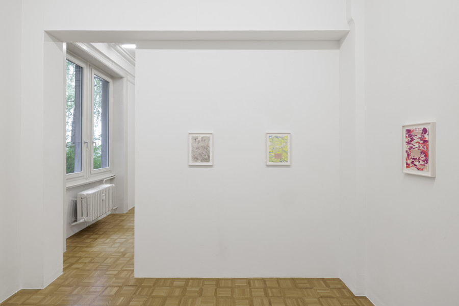Exhibition view, Cosima zu Knyphausen, Homo Hobby, Galerie Oskar Weiss, Zürich, 2025. Photo credit: Gina Folly
