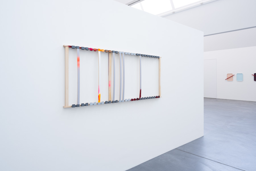 Florian Slotawa, exhibition view, Grammatik einfach erklärt, view on LR_04, 2025, von Bartha, Basel, 2026. Photo: Finn Curry / von Bartha. Courtesy of the artist and von Bartha.