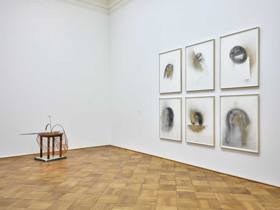 Installation view ‘Marisa Merz. Ascoltare lo spazio / Listen to the Space’, Kunstmuseum Bern, 2025, photo: Rolf Siegenthaler, © Kunstmuseum Bern