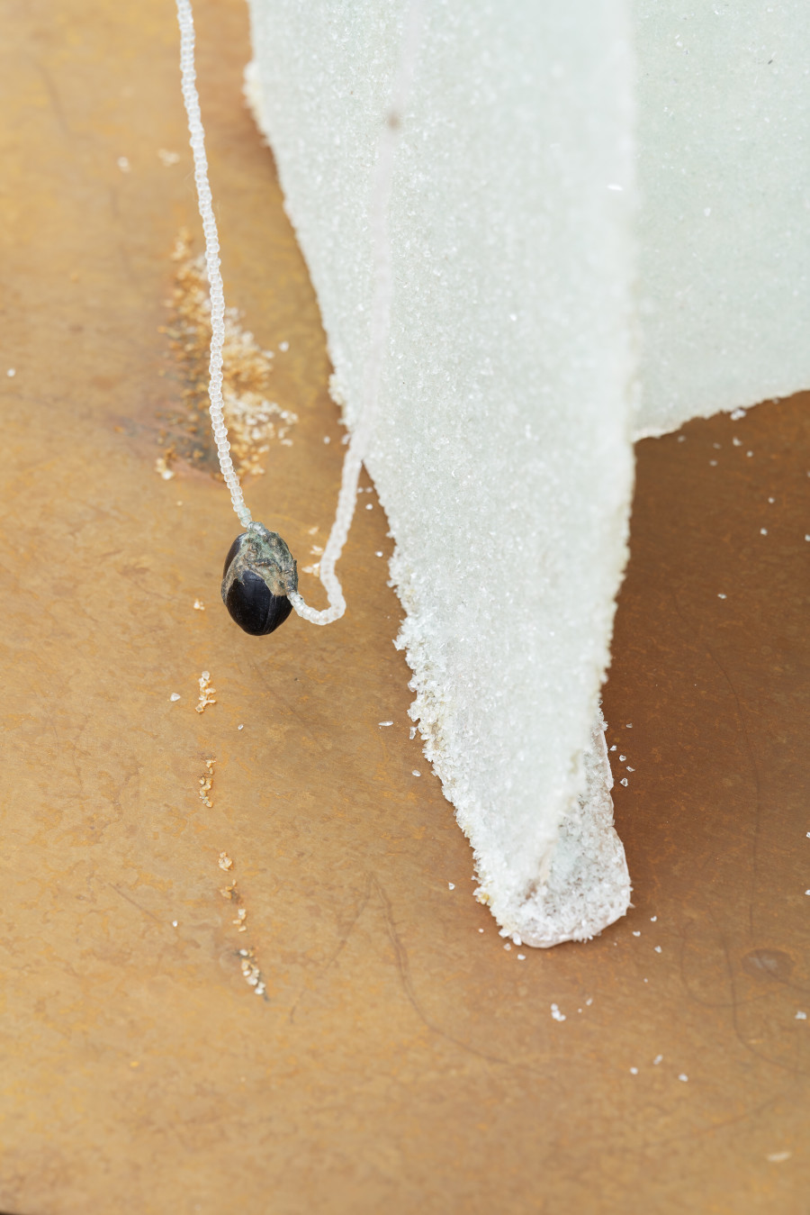 Sofía Salazar Rosales, When the axial skeleton decides to speak, detail, 2024. Photo: Kunst Halle Sankt Gallen, E. Sommer. Courtesy: the artist and ChertLüdde, Berlin.