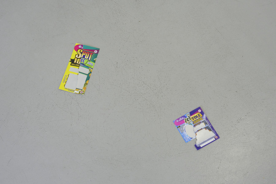 Costanza Candeloro, Re-Assembled Fortune (detail), CEC, 2025. Photo : Guillaume Python. Courtesy Centre d’édition contemporaine, Geneva