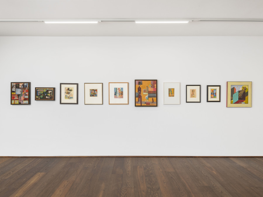 Exhibition view, André Thomkins, 1930 – 1985, Galerie Haas Zürich, 2024.