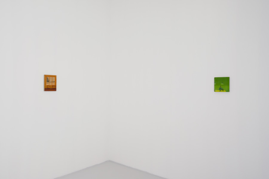 Exhibition view, Adriel Visoto, Dancing with Ghosts, Fabienne Levy, Geneva, 2025. Photo credit: Claude Cortinovis