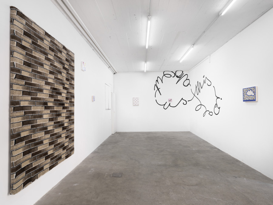 Installation view, Sarah Benslimane, The Way We Trust, Tunnel Tunnel, 2022. Photo: Julien Gremaud