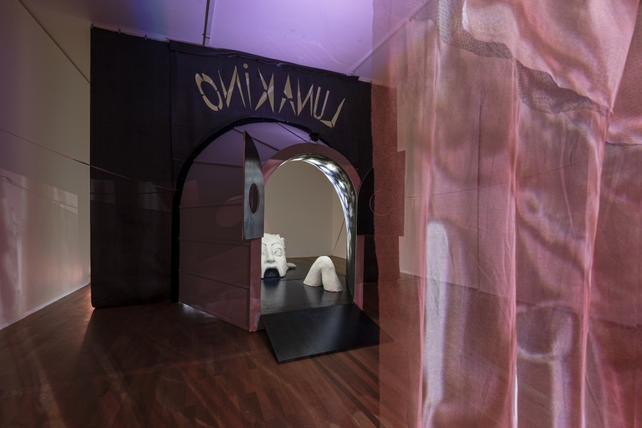 Pauline Curnier Jardin, Luna Kino, 2022. Exhibition view Kunsthalle Winterthur, 2023. Foto: Christian Schwager © 2023 Kunsthalle Winterthur / Pauline Curnier Jardin / ChertLüdde