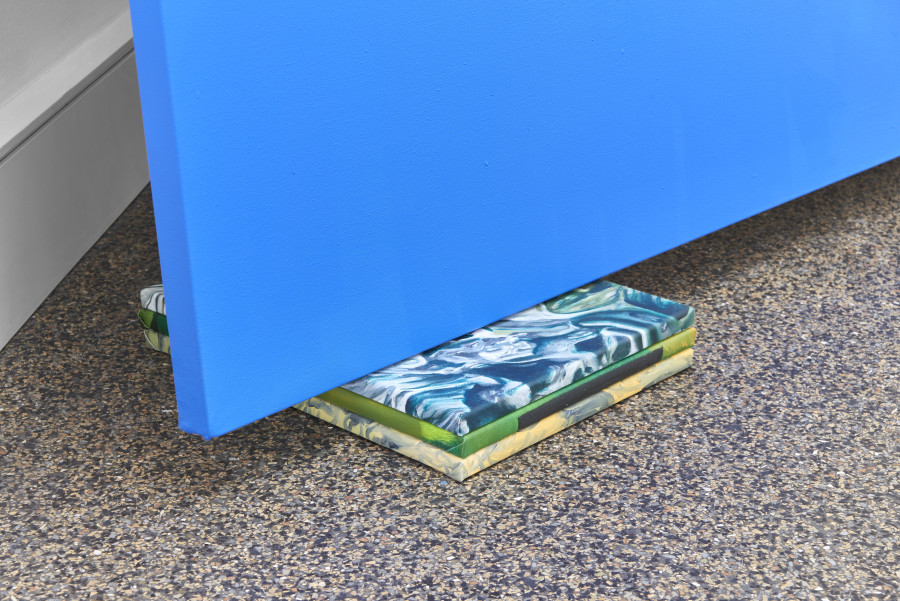 Mathieu Dafflon, One painting to ruin them all (detail), 2022. Oil on canvas, 500 x 300 cm, (Ref. DAF010226). Photo: by Philipp Hänger