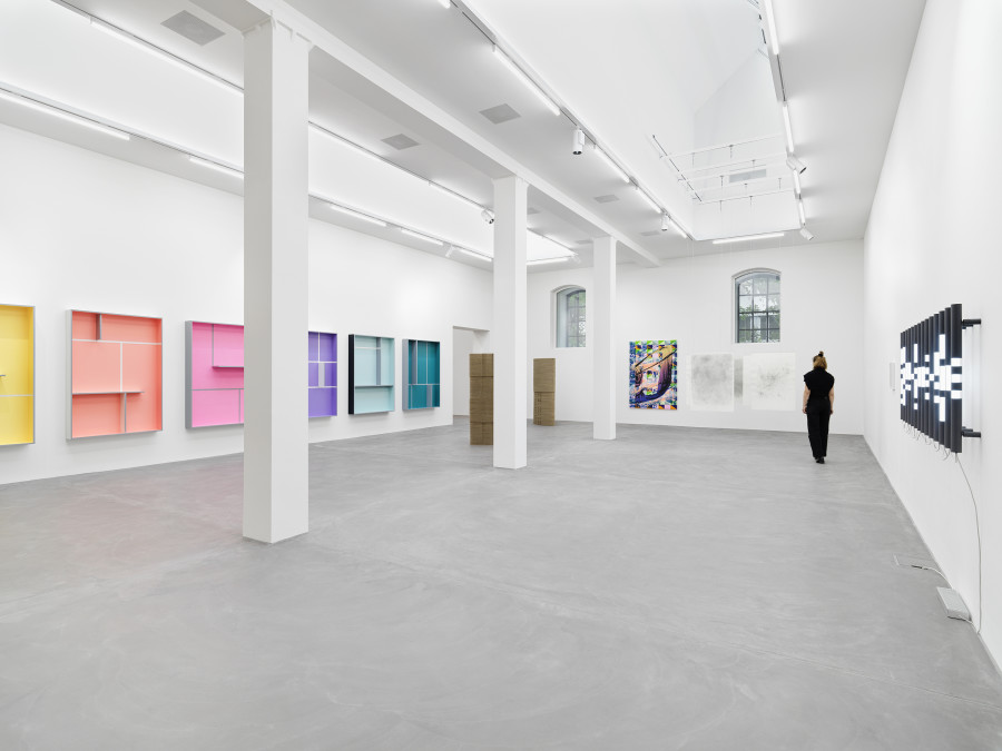 We are here!, exhibition view, Museum Haus Konstruktiv, 2025, photo: Stefan Altenburger