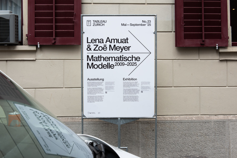 Lena Amuat & Zoë Meyer, Mathematische Modelle 2009–2025, Tableau Zurich, No. 23, 2025. Photo: Marcus Kraft