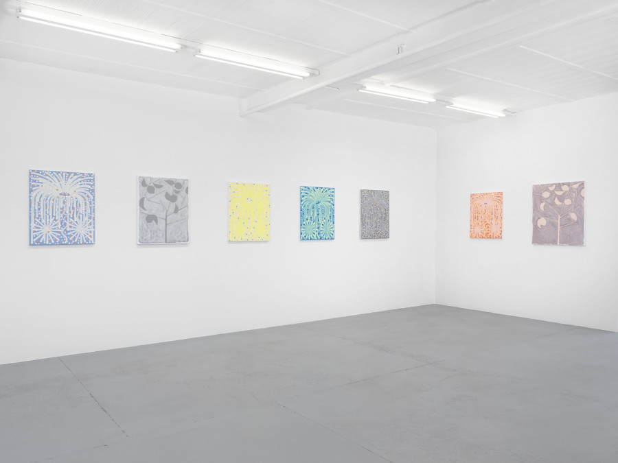 Hugo Capron: Garden Party, Exhibition view, 2023, galerie lange + pult, photo: Julien Gremaud