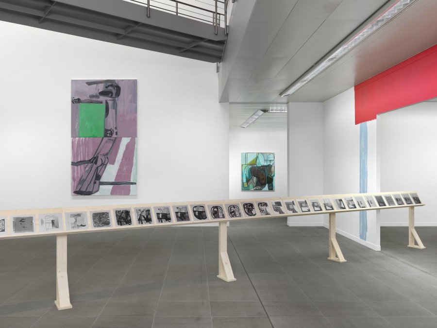 Installation view Amy Sillman. Oh, Clock!, Kunstmuseum Bern, 2024, photo: © Annik Wetter