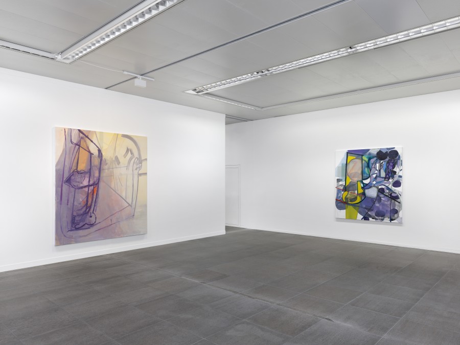 Installation view Amy Sillman. Oh, Clock!, Kunstmuseum Bern, 2024, photo: © Annik Wetter