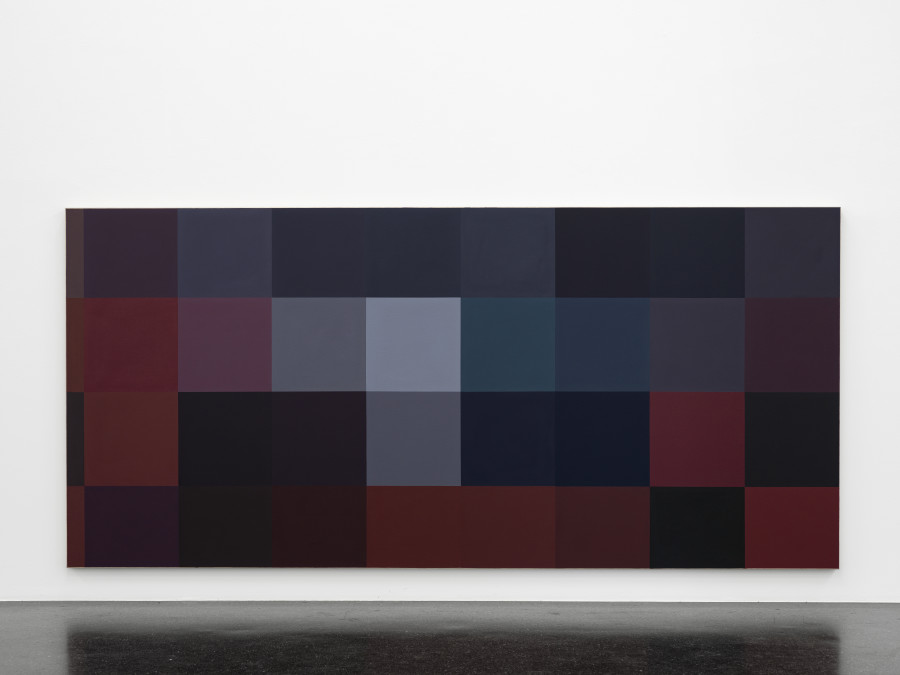 Gili Tal, Buses X, 2023, Oil on canvas, 140 x 300 cm