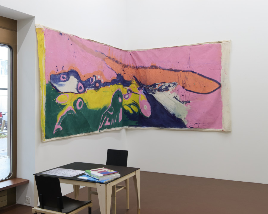 Installation view, Vivian Suter, Snake Nights, Karma International, Zurich, 2025-2026. Photo: © Flavio Karrer