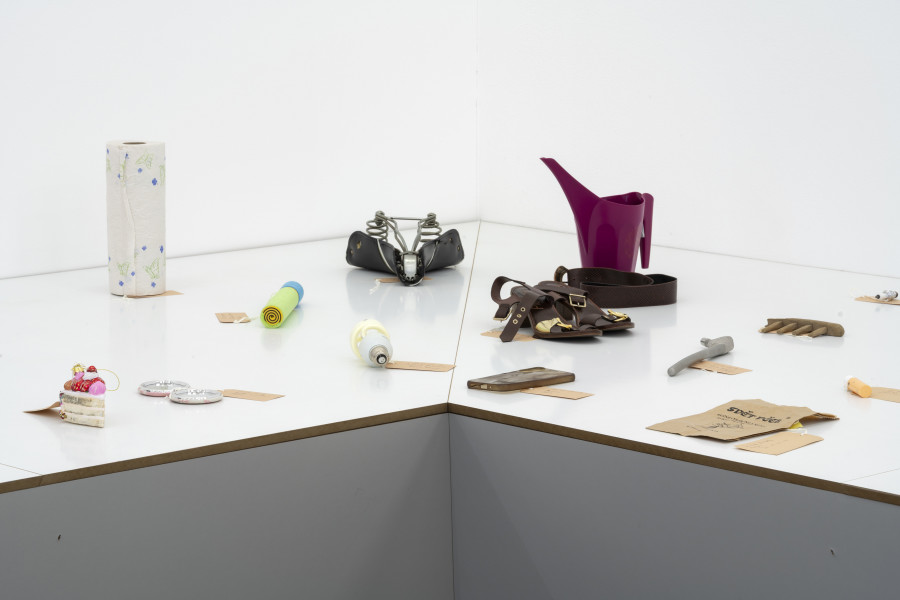 La Bibliothèque des Ready-Mades, detail, 2023—ongoing. Photo: Kunst Halle Sankt Gallen, E. Sommer. Courtesy: the artists.