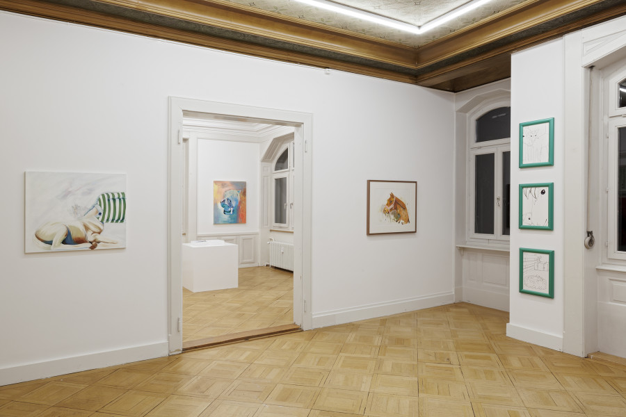 Exhibition view, Kühe und Pferde, Galerie Oskar Weiss, Zürich, 2025-2026. Photo credit: Gina Folly