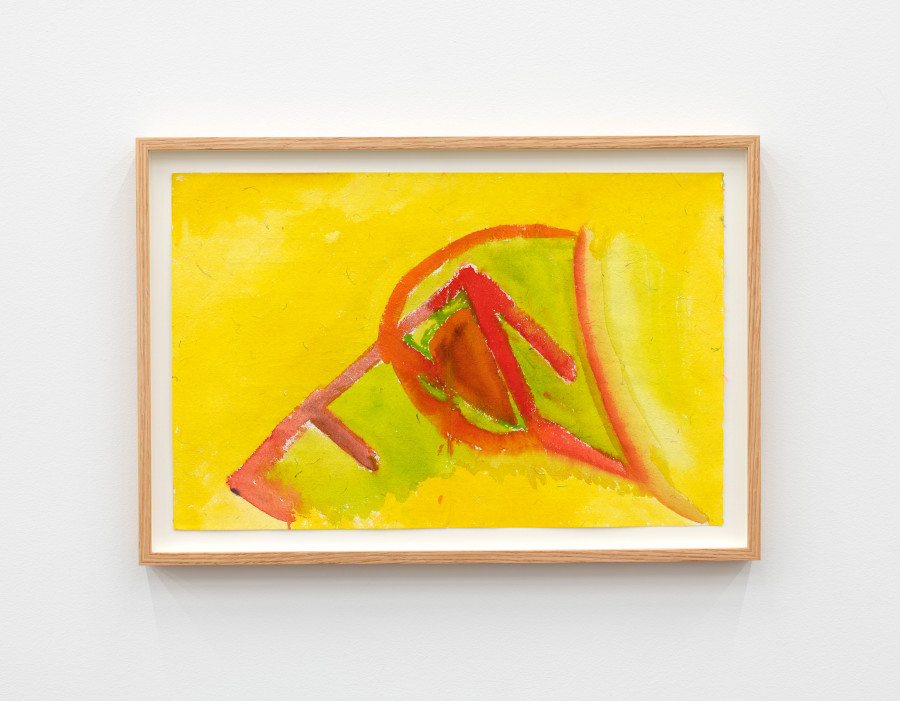 Simone Fattal, Composition, 2015, Watercolor, 33 x 51 cm, 13 x 20 1/8 in, Karma International, Zurich, 2025. Photo credit: ©Flavio Karrer. Courtesy of the artist and Karma International, Zurich.