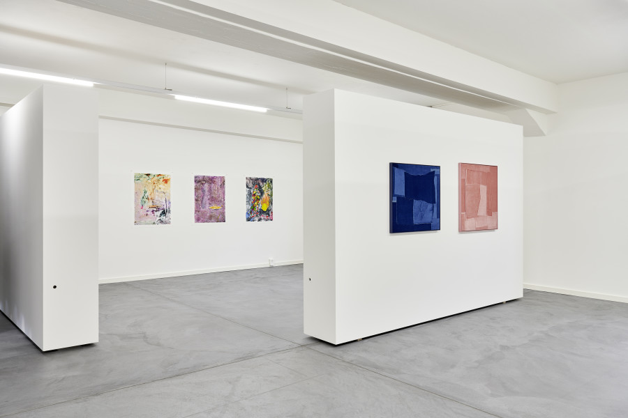 Installation view, monotypes shift, Part II, Edition VFO, 2023-2024. Photo credit: Bernhard Strauss