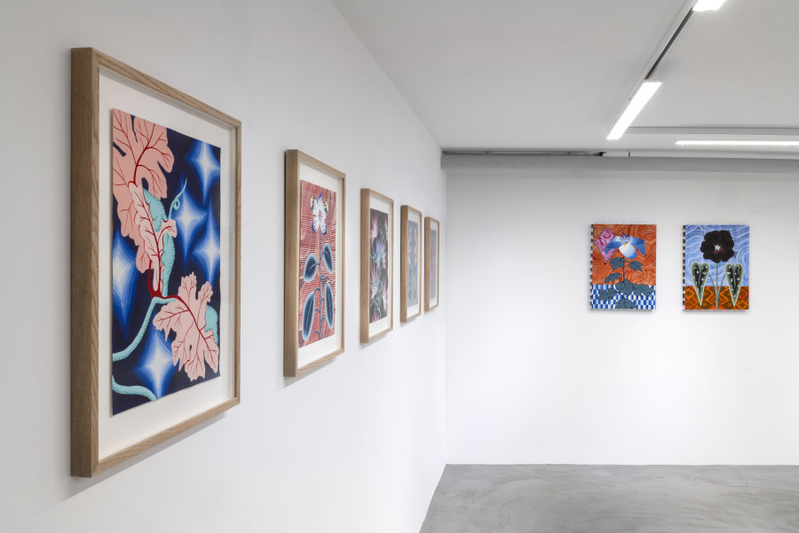 Exhibition view, Laura Thiong-Toye, Deuxième service, Wilde, 2024. Photo credit: Eric Bergoend