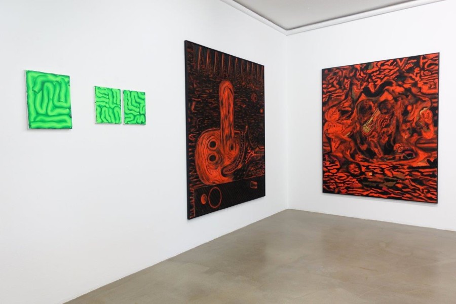Beni Bischof: Big Painting, Installation view, 2023, Galerie Nicola von Senger.