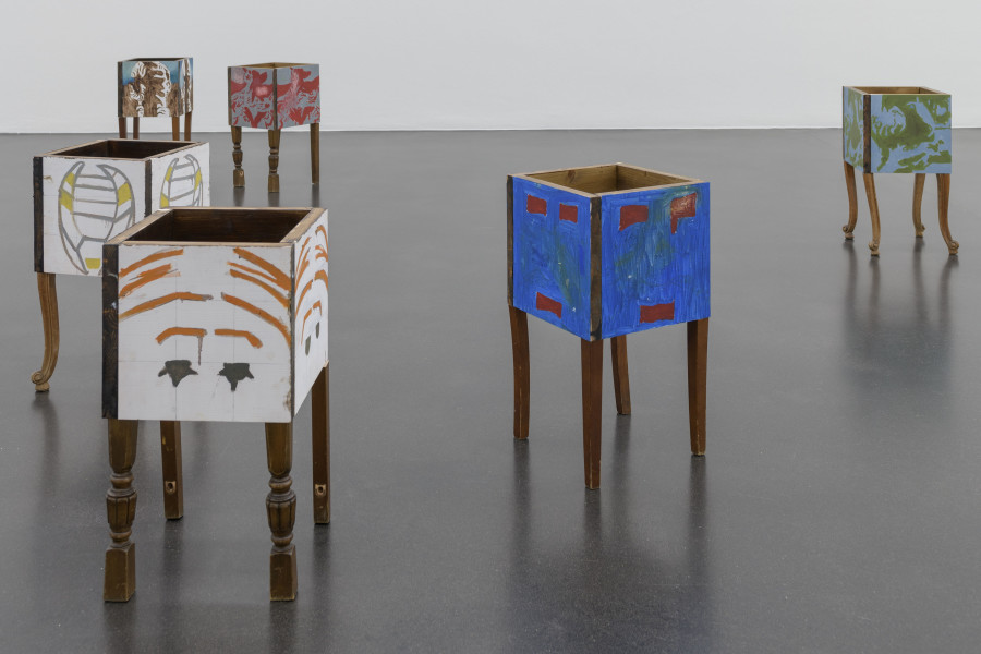 Ausstellungsansicht Yann Stéphane Bisso. Mosaïque, présence, absence, Kiefer Hablitzel | Göhner Kunstpreis 2024, Kunstmuseum Luzern, 2025, Foto: Marc Latzel