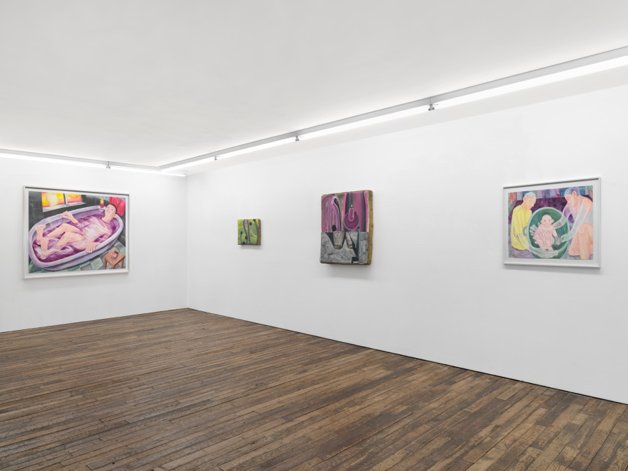 Milva Stutz | Sander van Deurzen, Bending, Dripping, Stumbling, installation view: Barbara Seiler, Zurich, 2025. Photocredit: Stefan Altenburger Photography