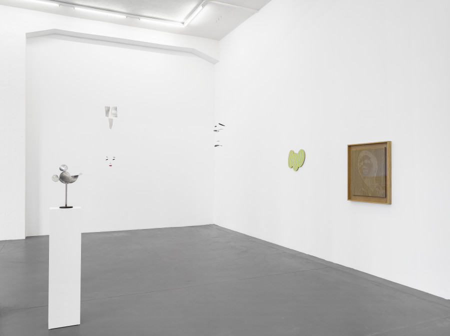 Installation view, Markus Raetz, Strangers & Lovers, Galerie Francesca Pia, 2025. Photo: Cedric Mussano