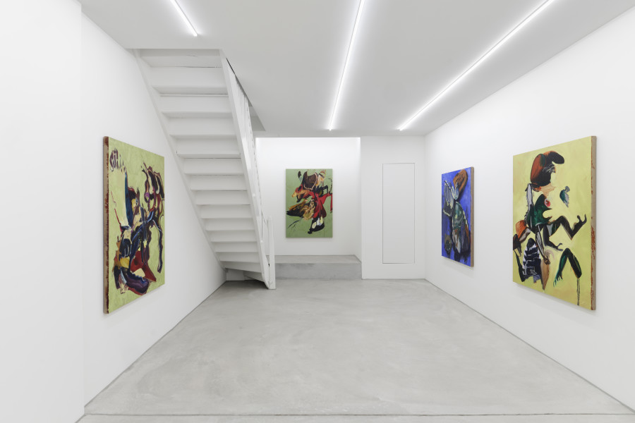 Installation view, Emma McMillan, HARUSPEX, Galerie Philippzollinger, 2024.