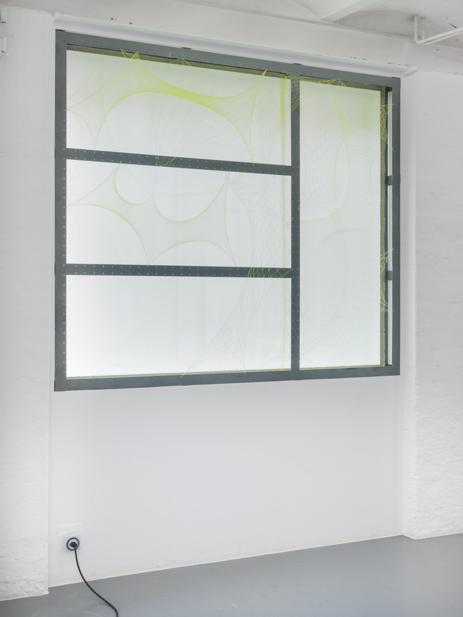 Mina Squalli-Houssaïni, Concealed #1 Blazed, 2024. CAN Centre d’art Neuchâtel, Switzerland. Photography: Sebastian Verdon. Courtesy: All images copyright and courtesy of the artists and CAN Centre d’art Neuchâtel
