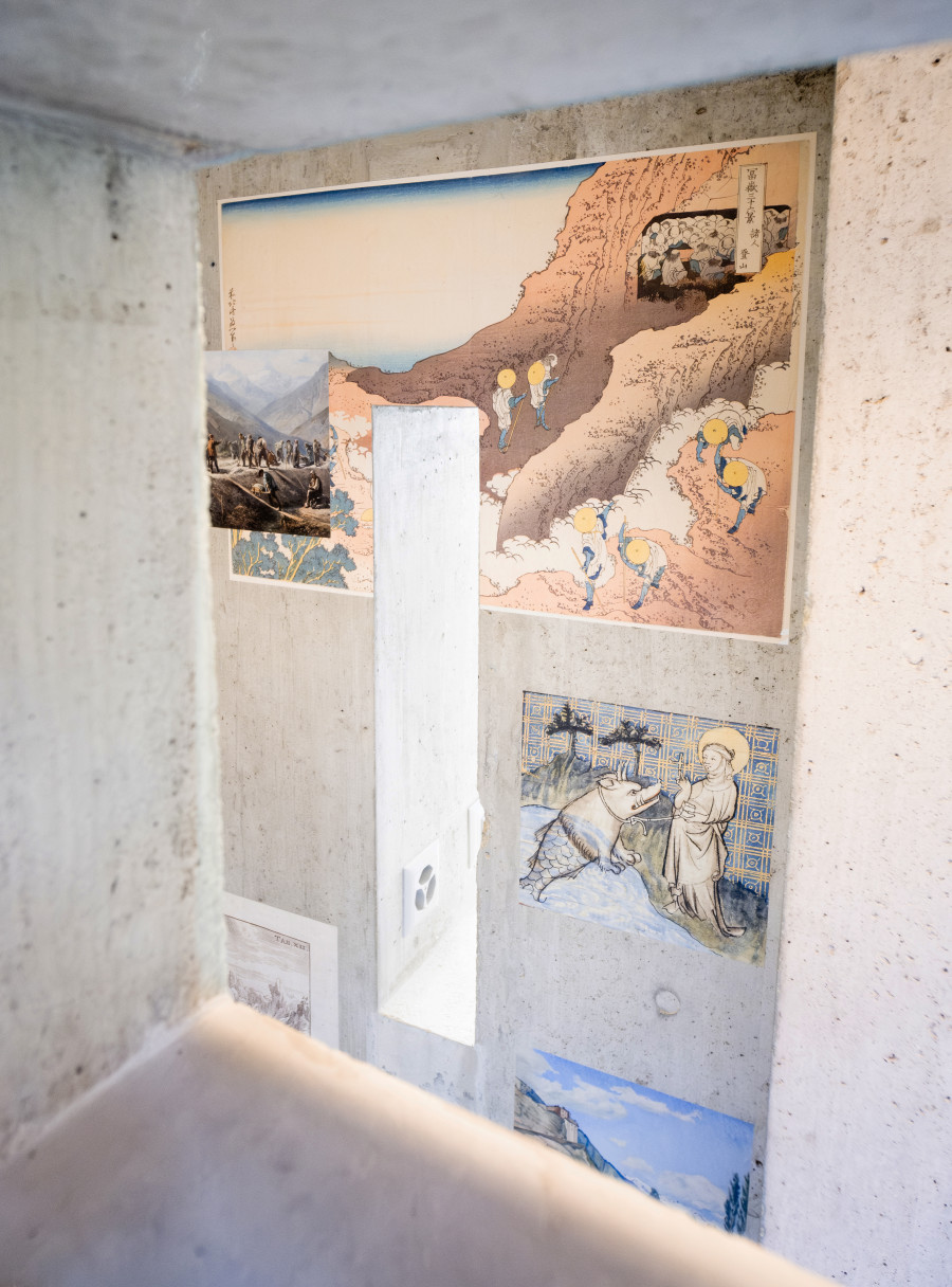 Exhibition, Willimann / Arai, Walking with the Rhone, Lemme, 2023. Photo credit: Romain Iannone, Josiane Imhasly (Lemme)