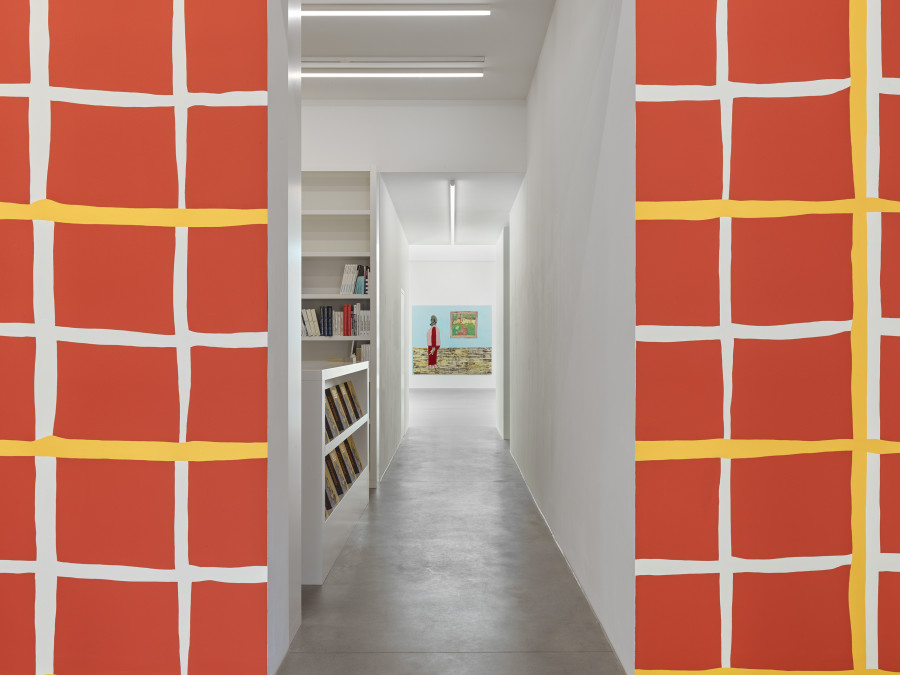 Installation view, Tschabalala Self, Spaces and Places, Galerie Eva Presenhuber, Zurich, Maag Areal, 2023. Courtesy the artist and Galerie Eva Presenhuber, Zurich / Vienna Photo: Stefan Altenburger Photography, Zürich