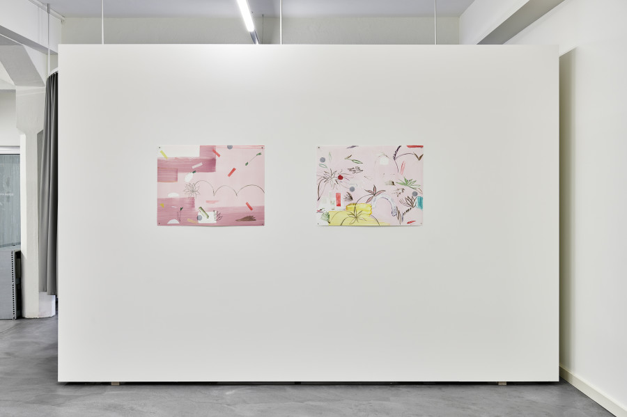 Installation view, monotypes shift, Part II, Edition VFO, 2023-2024. Photo credit: Bernhard Strauss