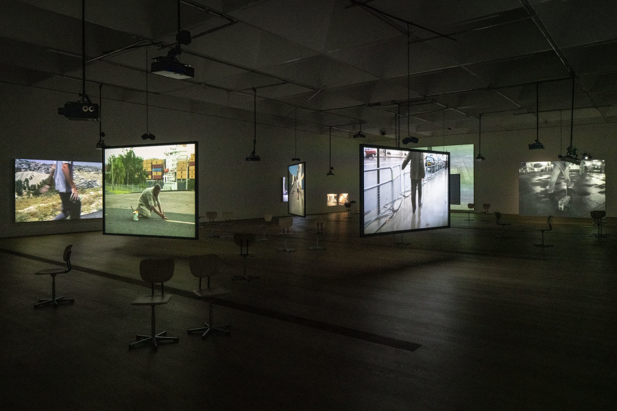 Exhibition view, Francis Alÿs, As Long As I’m Walking, MCBA 2021-2022.