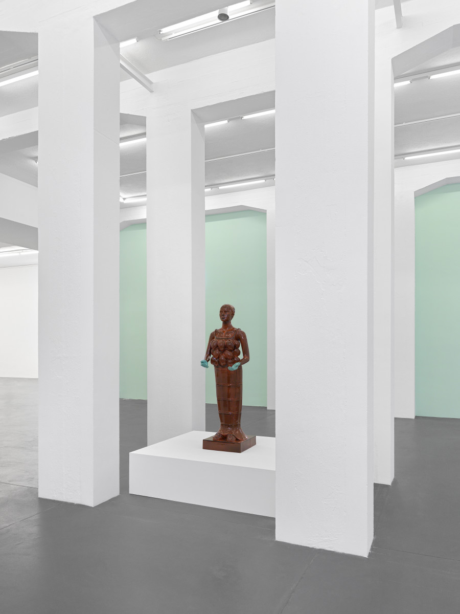 Installation view, Mai-Thu Perret, Diana, Galerie Francesca Pia, Zurich, 2024. Photo: Annik Wetter