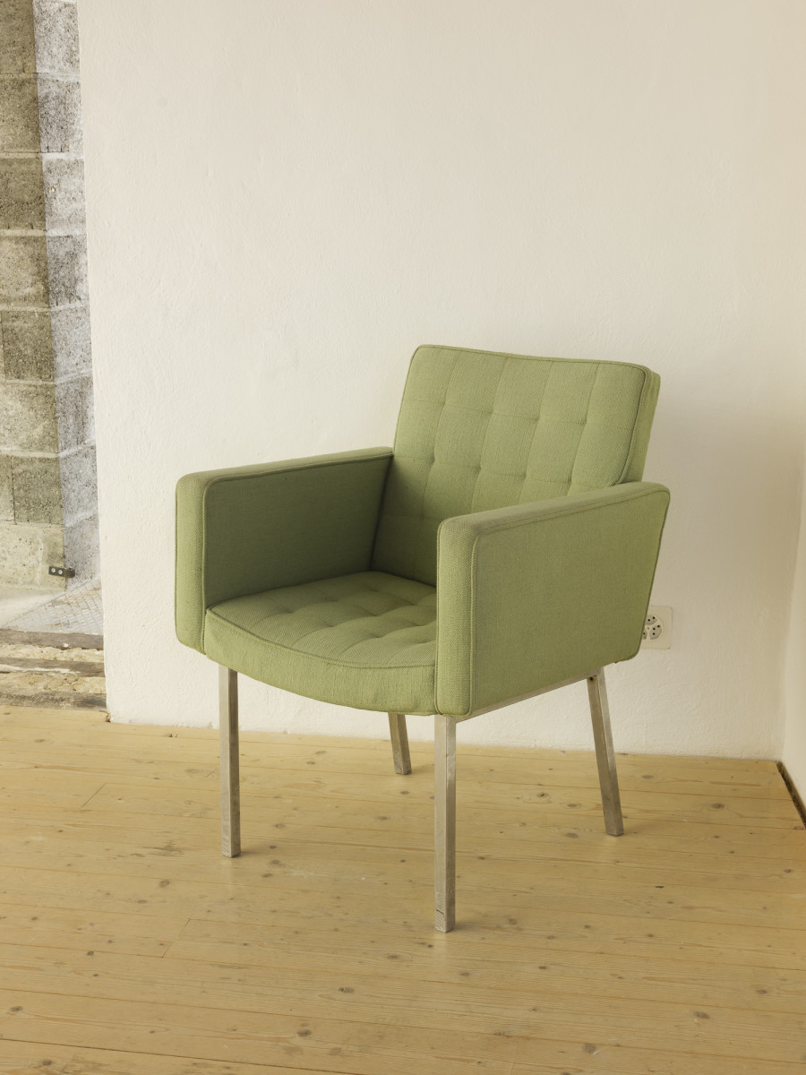 (2003), Mint green armchair, 2025. Photography: Sebastian Verdon. Courtesy: All images courtesy of the artists and CAN Centre d’art Neuchâtel