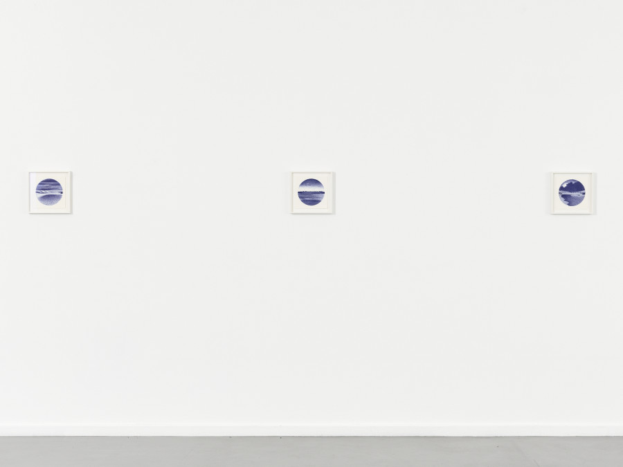 View of the exhibition Caroline Bachmann, DIX MATINS, CEC, 2024 © Sandra Pointet Exhibition from March 14 to May 30, 2025. DIX MATINS. Ten litographs, two colours, on Velin BFK Rives 300 g/m2 paper, 20 x 20 cm, numbered I to X, dated and signed (initials: CB), housed in a box, front drop, 21 x 21 x 2 cm, satin Chaumont luxe board, 700 g, mass-dyed paper, Toile du Marais 162 g/m2, with a colophon in the bottom of the box, black digital print on uncoated white paper, 200 g, 20 x 20 cm. Edition of 15 copies, 3 e.a. and 2 HC, numbered on each lithograph and numbered, dated and signed (signature) on the colophon. Printed by: Idem, Paris, box: Produced by Jean Losey, Geneva. Published by the Centre d’édition contemporaine, Geneva, 2024. Courtesy Centre d’édition contemporaine, Geneva. Photo : © Sandra Pointet