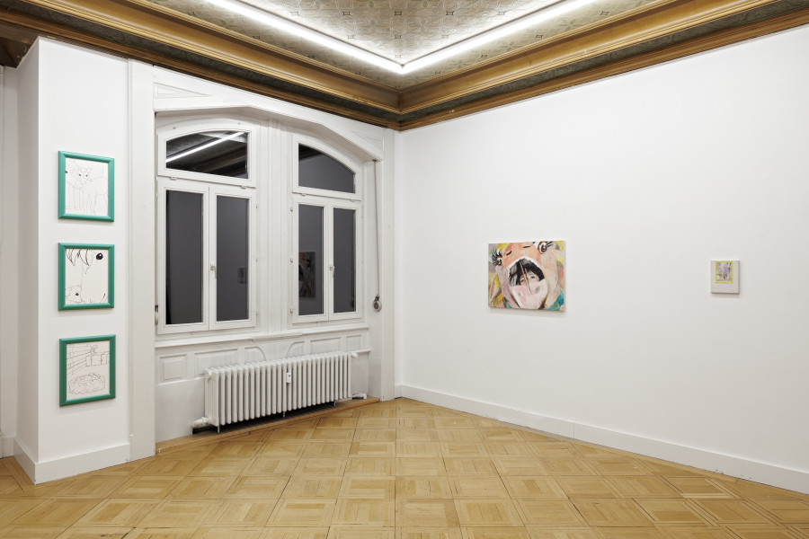 Exhibition view, Kühe und Pferde, Galerie Oskar Weiss, Zürich, 2025-2026. Photo credit: Gina Folly