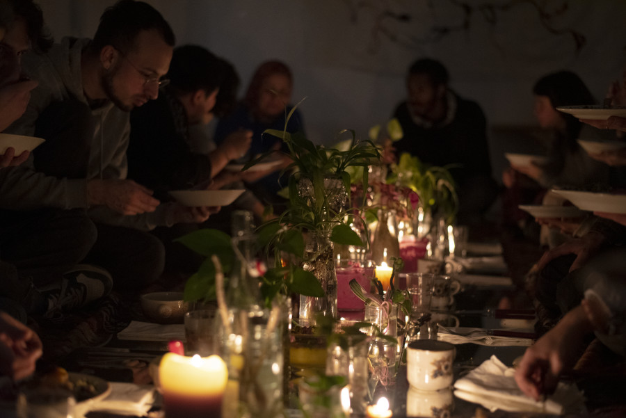 Exhibition view, Making Kin, Making Place, Espace 3353, 2023-2024. Photo credit: Yul Tomatala