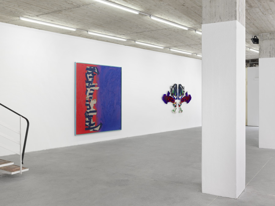 Installation view, Ida Ekblad, Septic Sun, Karma International, Zurich, 2025. Photo: Annik Wetter