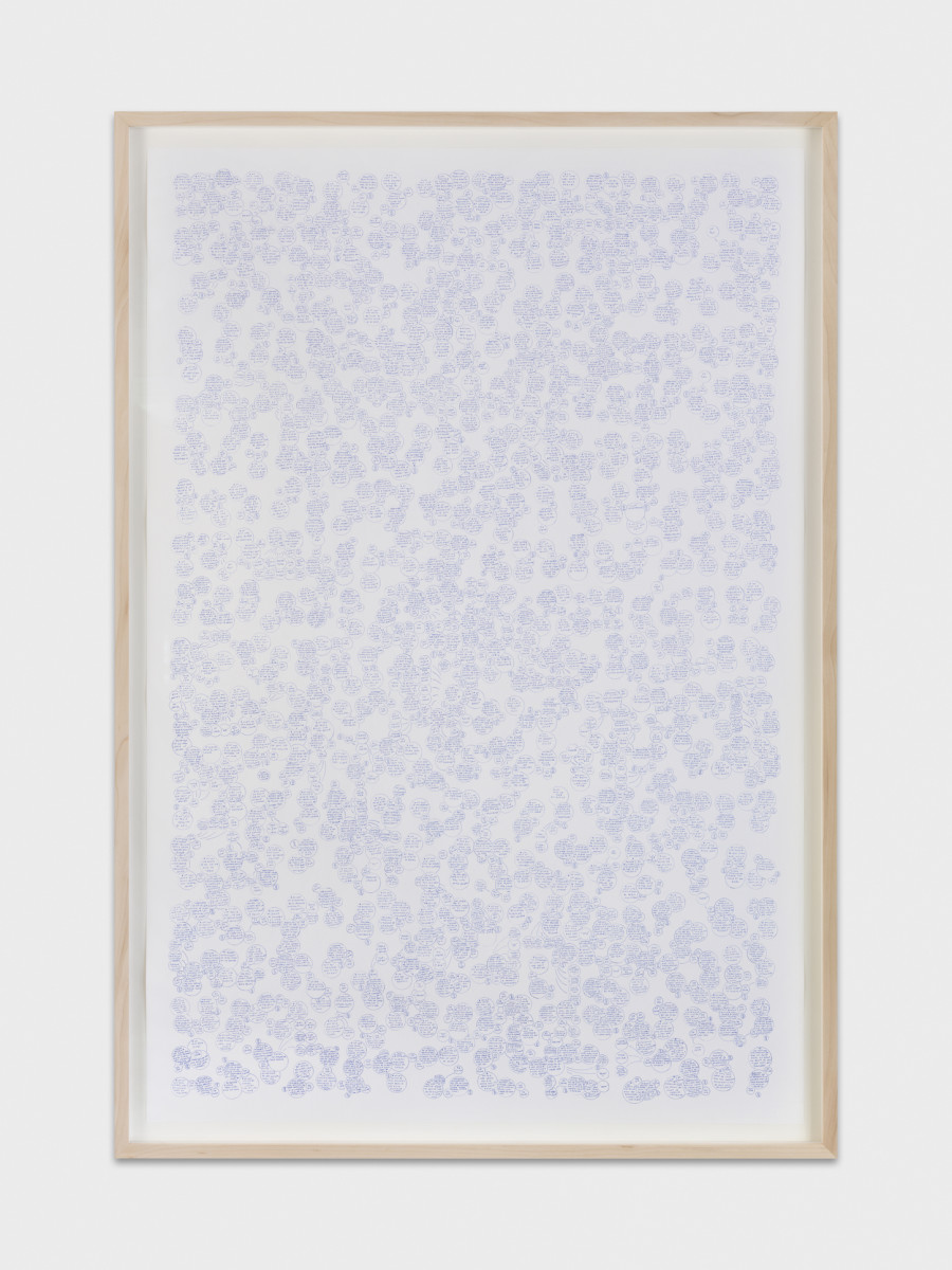 Natalie Perrin, Killer Gallery, 2024, ink on paper, 142 x 98 cm. Photo credit: Julien Gremaud