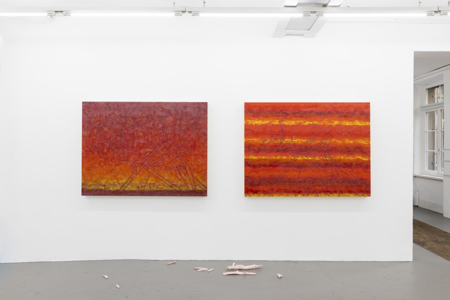Installation view, UNI by Hannah Sophie Dunkelberg, Mitchell Anderson and Roman Gysin, KALI Gallery, Photos by Kim da Motta, KALI Gallery 2023.