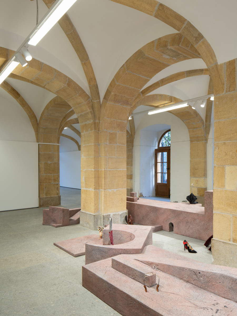 Exhibition view, Accoutrements, Rasmus Myrup, Centre d'Art Contemporain Yverdon-les-Bains (CACY), 2025-2026. Photo credit: Anne-Laure Lechat